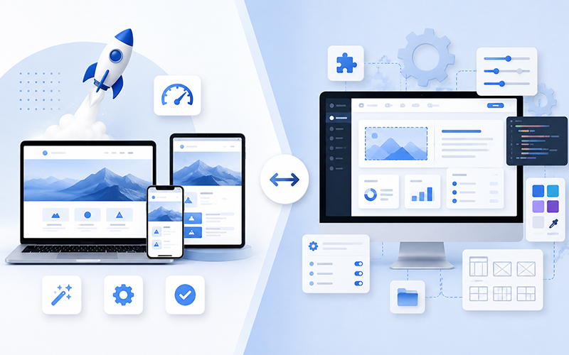 Hazır Web Sitesi ve WordPress Arasındaki Farklar