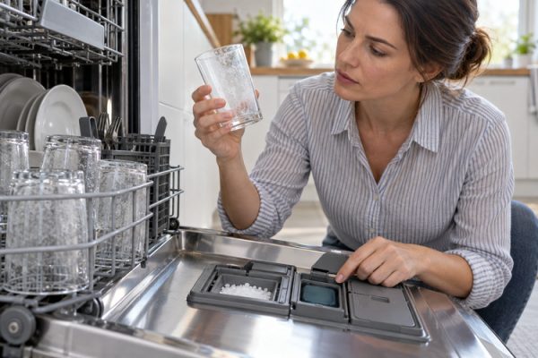 Bulaşık makinesinden buğulu çıkan bardakların kontrolü